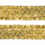 Тесьма с пайетками D16, шир. 35 мм/уп. 25+/-1 м, цвет золото - купить в Южно-Сахалинске. Цена: 1 281.60 руб.