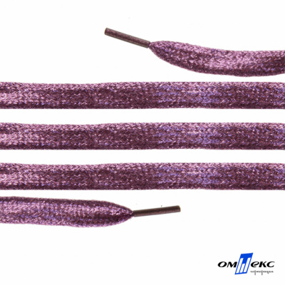 Шнурки #107-01, плоские 130 см, цв.розовый металлик - купить в Южно-Сахалинске. Цена: 35.45 руб.