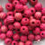 0309-Бусины деревянные "ОмТекс", 16 мм, упак.50+/-3шт, цв.023-розовый - купить в Южно-Сахалинске. Цена: 62.22 руб.