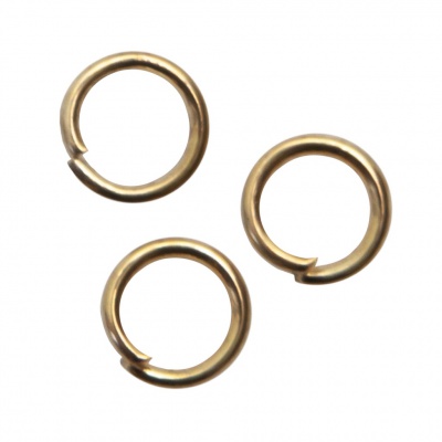 Кольцо  соединительное для бижутерии 5 мм, цв.-золото - купить в Южно-Сахалинске. Цена: 0.44 руб.