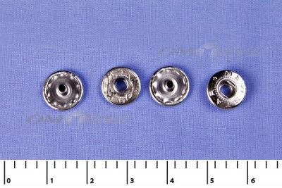 Кнопки металл Ф-12,5 (1440 +/-20 шт) "альфа" никель с рисунком - купить в Южно-Сахалинске. Цена: 2 853.69 руб.