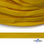 Шнур плетеный (плоский) d-12 мм, (уп.90+/-1м), 100% полиэстер, цв.269 - жёлтый - купить в Южно-Сахалинске. Цена: 8.62 руб.