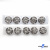 119-01 Кнопки пришивные декоративные металл 21 мм, цв.-никель - купить в Южно-Сахалинске. Цена: 21.54 руб.