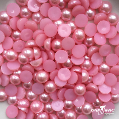 0404-5146В-Полубусины пластиковые круглые "ОмТекс", 10 мм, (уп.50гр=175+/-3шт), цв.101-св.розовый - купить в Южно-Сахалинске. Цена: 64.11 руб.