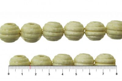 0309-Бусины деревянные "ОмТекс", 16 мм, упак.50+/-3шт, цв.035-белый - купить в Южно-Сахалинске. Цена: 62.22 руб.