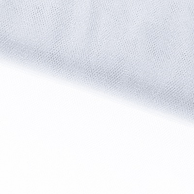 Трикотажное полотно Тюль Кристалл, 100% полиэфир, 16-01/белый, 15гр/м2, шир.160см. - купить в Южно-Сахалинске. Цена 129.70 руб.