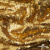 Трикотажное полотно, Сетка с пайетками,188 гр/м2, шир.140 см, цв.-тем.золото (#51) - купить в Южно-Сахалинске. Цена 505.15 руб.