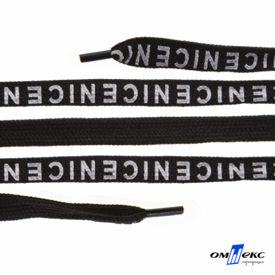 Шнурки #107-06, плоские 130 см, "СENICE" , цв.чёрный - купить в Южно-Сахалинске. Цена: 23.03 руб.