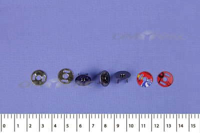 Кнопки магнитные МКМ-02, диам. 18 мм, чёрный никель - купить в Южно-Сахалинске. Цена: 14.49 руб.