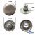 Кнопка металлическая "Альфа" с пружиной, 15 мм (уп. 720+/-20 шт), цвет никель - купить в Южно-Сахалинске. Цена: 1 481.69 руб.