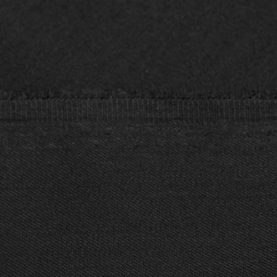 Костюмная ткань с вискозой "Рошель", 250 гр/м2, шир.150см, цвет чёрный - купить в Южно-Сахалинске. Цена 438.12 руб.