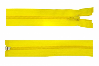 Спиральная молния Т5 131, 90 см, автомат, цвет жёлтый - купить в Южно-Сахалинске. Цена: 14.20 руб.
