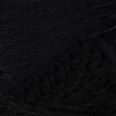Пряжа "Астория", 35% шерсть, 65% хлопок, 50гр, 180м, цв.003-черный - купить в Южно-Сахалинске. Цена: 76.69 руб.