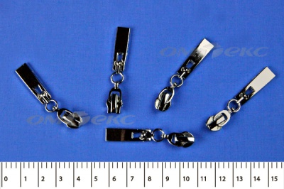 Слайдер декоративный, металлический №1/спираль Т7/никель - купить в Южно-Сахалинске. Цена: 6.29 руб.