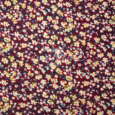 Плательная ткань "Софи" 5.1, 75 гр/м2, шир.150 см, принт растительный - купить в Южно-Сахалинске. Цена 243.96 руб.