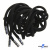 Шнурки #107-05, круглые 130 см, декор.наконечник, цв.чёрный - купить в Южно-Сахалинске. Цена: 22.56 руб.