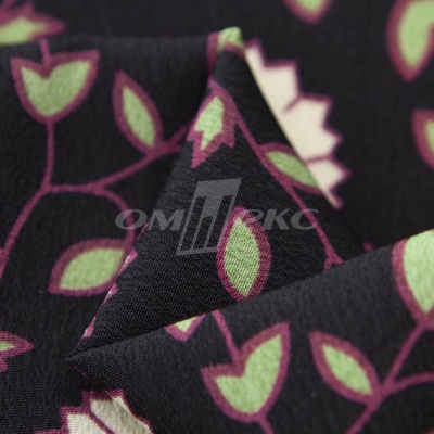 Плательная ткань "Фламенко" 10.1, 80 гр/м2, шир.150 см, принт растительный - купить в Южно-Сахалинске. Цена 241.49 руб.