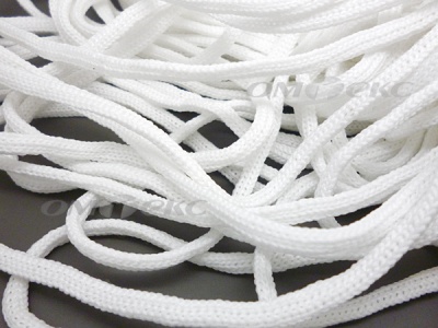 Шнур В-036 4 мм мелкое плетение 100 м белый - купить в Южно-Сахалинске. Цена: 2.02 руб.