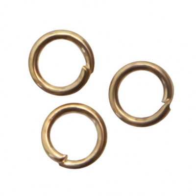Кольцо  соединительное для бижутерии 4 мм, цв.-золото - купить в Южно-Сахалинске. Цена: 0.41 руб.