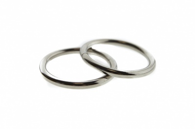 Кольцо металлическое d-32 мм, цв.-никель - купить в Южно-Сахалинске. Цена: 3.54 руб.