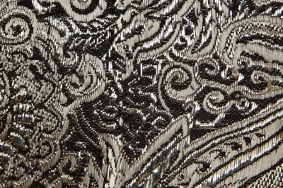Ткань костюмная жаккард №11, 140 гр/м2, шир.150см, цвет тем.серебро - купить в Южно-Сахалинске. Цена 383.29 руб.