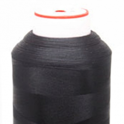 Нитки текстурированные некручёные, намот. 5 000 м, цвет чёрный - купить в Южно-Сахалинске. Цена: 70.43 руб.