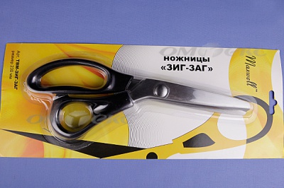 Ножницы ЗИГ-ЗАГ "MAXWELL" 230 мм - купить в Южно-Сахалинске. Цена: 1 041.25 руб.