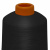 Нитки текстурированные кручёные, намот. 15 000 м, цвет чёрный - купить в Южно-Сахалинске. Цена: 237.24 руб.