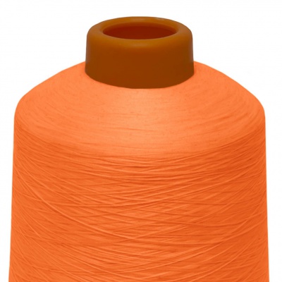 Нитки текстурированные некручёные 457, намот. 15 000 м, цвет оранжевый - купить в Южно-Сахалинске. Цена: 204.10 руб.