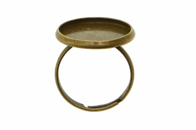 Заготовка для рукоделия металлическая фигурная для кольца 15мм - купить в Южно-Сахалинске. Цена: 7.44 руб.