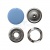 Кнопка рубашечная (закрытая) 9,5мм - эмаль, цв.182 - св.голубой - купить в Южно-Сахалинске. Цена: 5.74 руб.