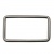 Рамка металлическая прямоугольная, 40 х 15 мм- тём.никель - купить в Южно-Сахалинске. Цена: 4.60 руб.