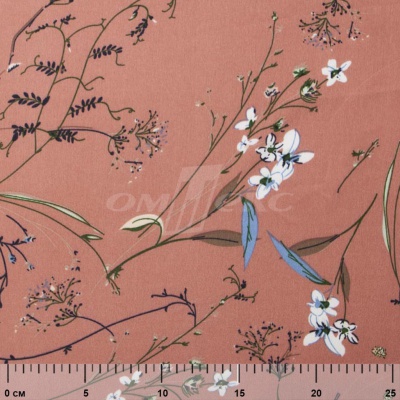 Плательная ткань "Фламенко" 2.1, 80 гр/м2, шир.150 см, принт растительный - купить в Южно-Сахалинске. Цена 311.05 руб.