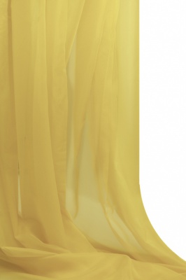 Портьерный капрон 12-0826, 47 гр/м2, шир.300см, цвет св.жёлтый - купить в Южно-Сахалинске. Цена 137.27 руб.