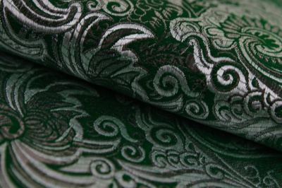 Ткань костюмная жаккард, 135 гр/м2, шир.150см, цвет зелёный№4 - купить в Южно-Сахалинске. Цена 441.94 руб.