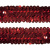 Тесьма с пайетками 3, шир. 30 мм/уп. 25+/-1 м, цвет красный - купить в Южно-Сахалинске. Цена: 1 087.39 руб.